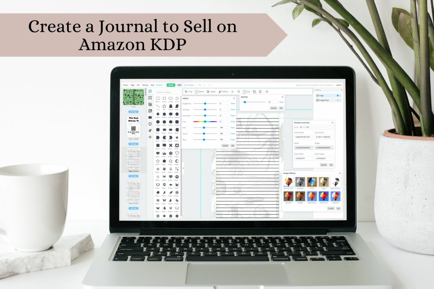 how to create a journal to sell on Amazon KDP